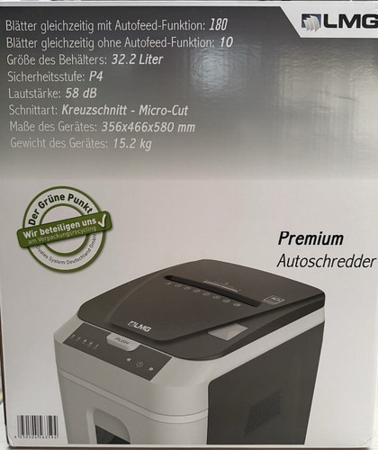 Lmg aktenvernichter autofeed - lmg,